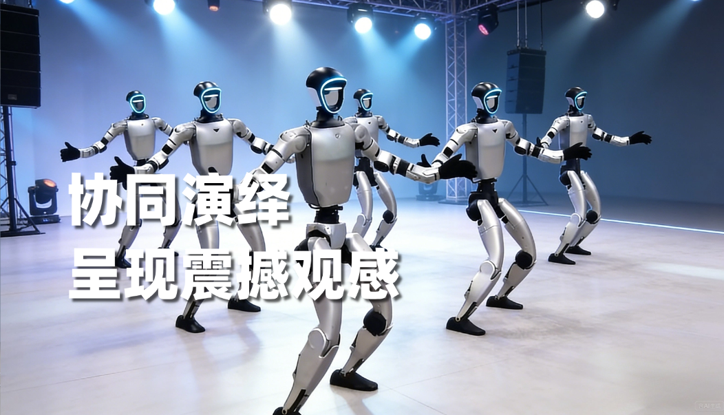 机器人群控表演